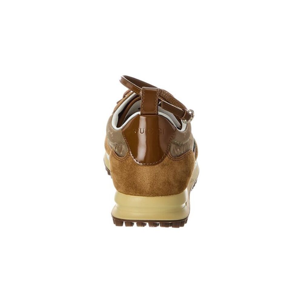 Gucci Re-Motion Gg Nylon & Suede Sneaker, Brown - Picture 4 of 6
